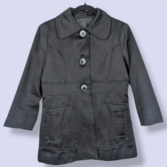 Black Buttoned Amisu Jacket - Picture 4 of 6